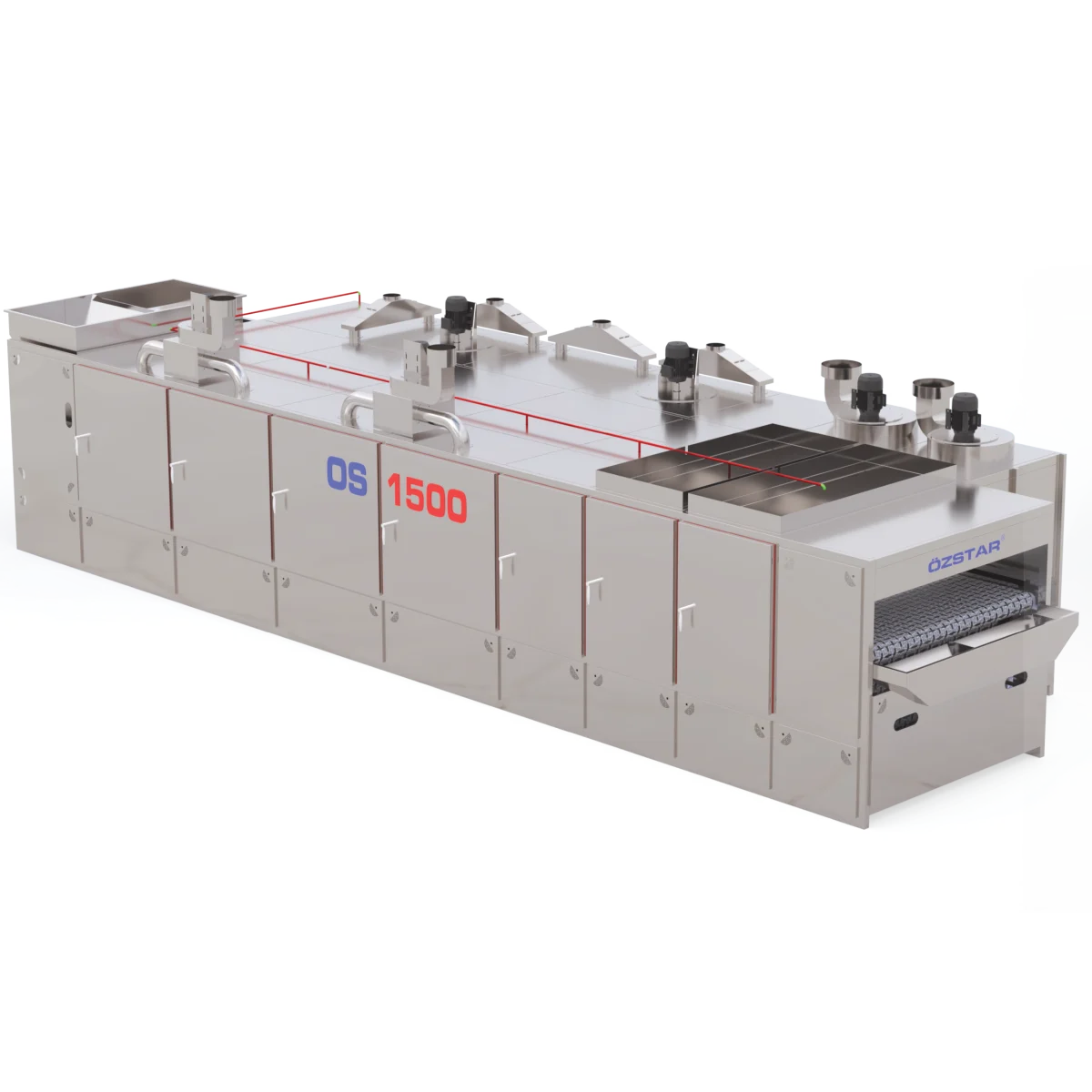 OS-1500 آلة تحميص بالحزام