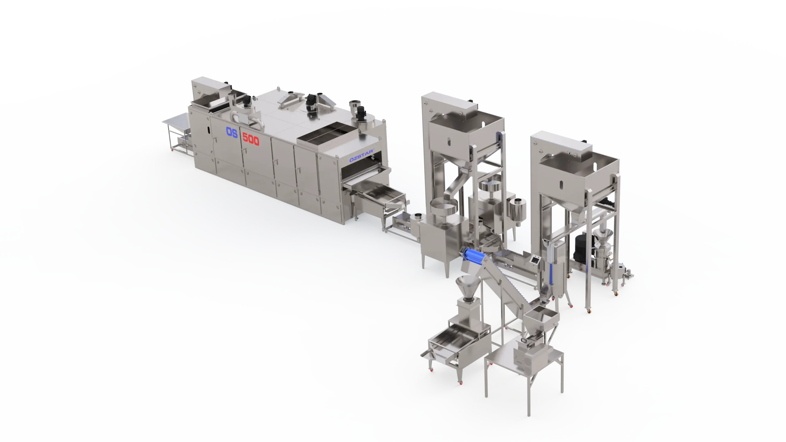 Özstar Machine | Línea automática de producción de crema de frutos secos y laminado